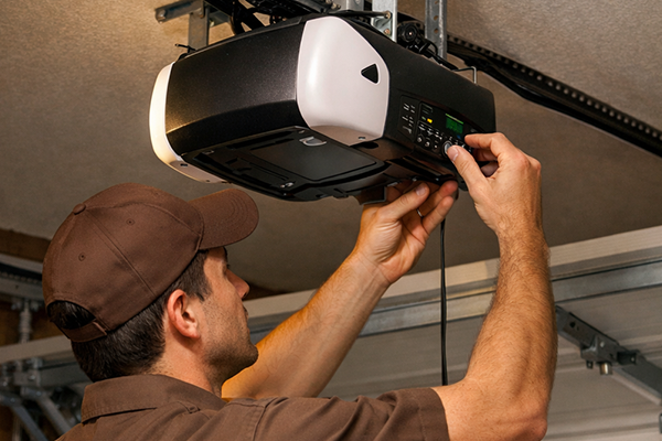 Modern smart garage door opener with mobile control and sensors